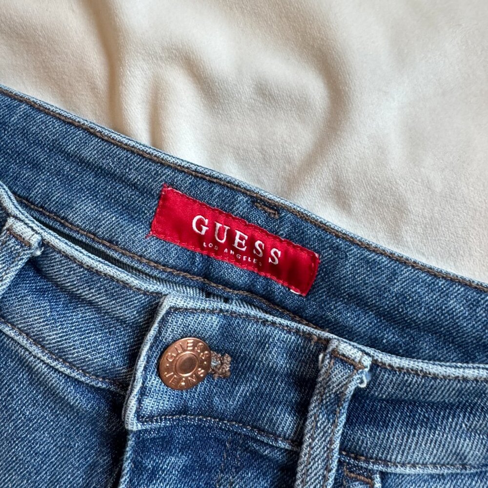Guess Los Angeles Distressed Skinny Jeans Women’s Size 27 / US 4 - Picture 2 of 5